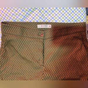 Etro All-Over Patterned Jacquard Straight Leg Pants